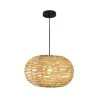 Maria 1-Light Beige Geometric Pendant Light by EQLight
