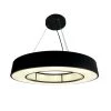 Chalim 24 in. 48-Watt Integrated LED Black Circular Chandelier by EQLight 1 Chalim 24 in. 48-Watt Integrated LED Black Circular Chandelier by EQLight -Home Lights Store black eqlight chandeliers eq p lcc24 b 64 1000