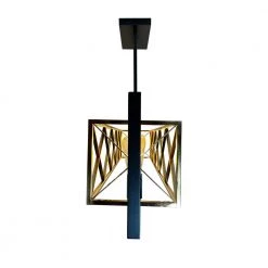Akbal 5-light Black Island Pendant Light with Brass Cage by EQLight -Home Lights Store black eqlight chandeliers eq21 ki bg16 1f 1000