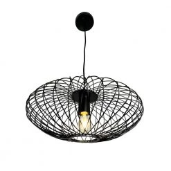 Alitzel 1-Light Black Globe Pendant Light by EQLight