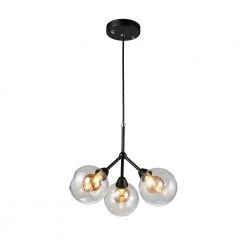 Brooklyn 3-Light Black Pendant Sputnik by EQLight