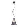 Yalit Industrial 1-Light Black Cone Pendant by EQLight -Home Lights Store black eqlight chandeliers eqpinlbc08 64 1000