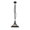 Yalit Industrial 1-Light Black Cone Pendant by EQLight -Home Lights Store black eqlight chandeliers eqpinlbc12 64 1000