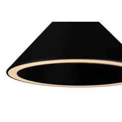 Itayetzi 12-Watt Integrated LED Black Cone Pendant by EQLight -Home Lights Store black eqlight chandeliers eqplcn12 b 4f 1000