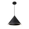 Itayetzi 12-Watt Integrated LED Black Cone Pendant by EQLight -Home Lights Store black eqlight chandeliers eqplcn12 b 64 1000