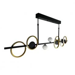 Itzayana 32-Watt Integrated LED Black Island Pendant Light by EQLight 7 Itzayana 32-Watt Integrated LED Black Island Pendant Light by EQLight -Home Lights Store black eqlight pendant lights eq21 ki lbg 4f 1000