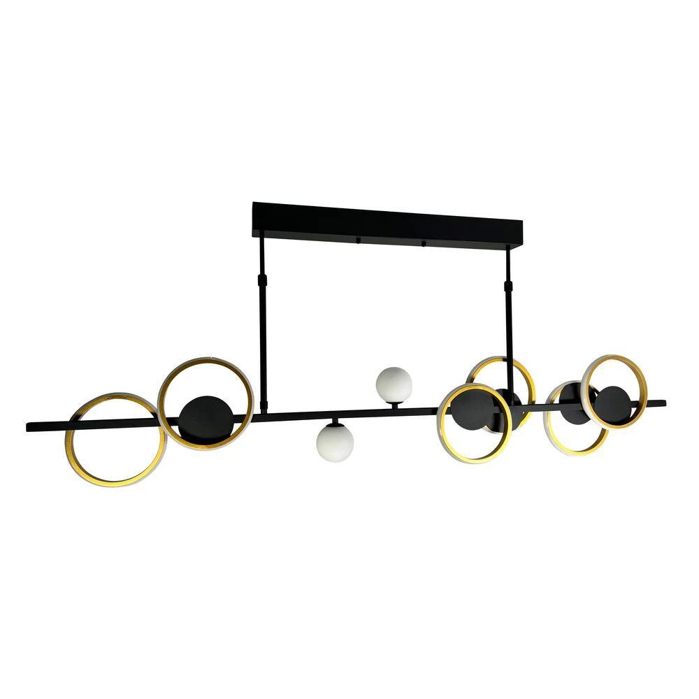 Itzayana 32-Watt Integrated LED Black Island Pendant Light by EQLight 4 Itzayana 32-Watt Integrated LED Black Island Pendant Light by EQLight - Image 2