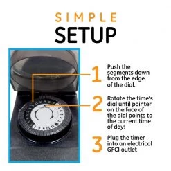 24-Hour Outdoor Plug-In Mechanical Timer by GE 11 24-Hour Outdoor Plug-In Mechanical Timer by GE -Home Lights Store black ge outdoor lighting accessories 15138 fa 1000