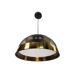 Izamal 1-Light Black Cage Pendant Light by EQLight
