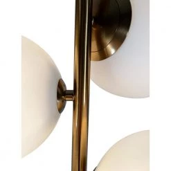 Kinich 62 in. Brass Floor Lamp with White Glass Shade by EQLight -Home Lights Store brass eqlight floor lamps eq21 f mcb05 1f 1000