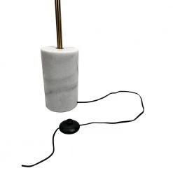 Kinich 62 in. Brass Floor Lamp with White Glass Shade by EQLight -Home Lights Store brass eqlight floor lamps eq21 f mcb05 44 1000