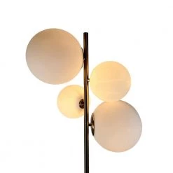 Kinich 62 in. Brass Floor Lamp with White Glass Shade by EQLight -Home Lights Store brass eqlight floor lamps eq21 f mcb05 4f 1000