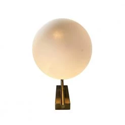 Kinich 1-Light Brass Wall Sconce with White Glass Globe by EQLight -Home Lights Store brass eqlight wall sconces eqmcwb05 4f 1000