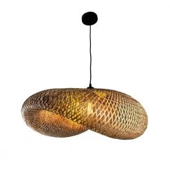 Ixquic Tropical 1-Light Brown Statement Pendant Light by EQLight
