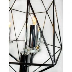 Amaite 3-Light Chrome Geometric Chandelier by EQLight -Home Lights Store chrome eqlight chandeliers eq21 ch 3cb20 4f 1000