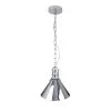 Zulia 1-Light Chrome Cone Pendant with Chrome Chain by EQLight -Home Lights Store chrome eqlight chandeliers eqpccc10 64 1000