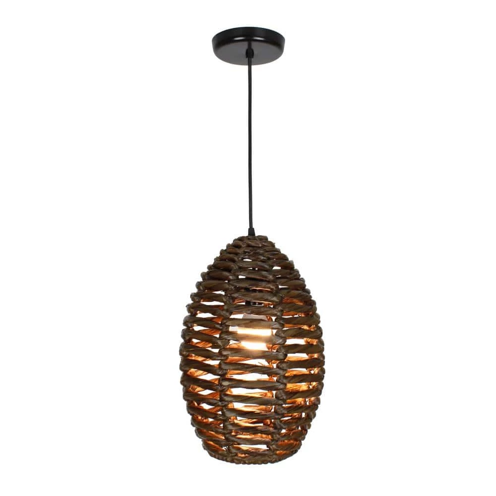 Ana 1-Light Dark Brown Pendant Bell by EQLight 3 Ana 1-Light Dark Brown Pendant Bell by EQLight