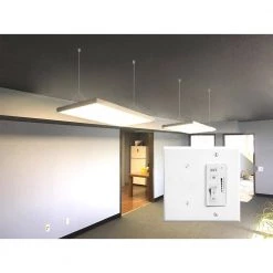 Wall Mount 2.4G RF Dimmer CCT Selector and 2-Way Switcher Tri-Function AC Power Controller for LED Panel Light EEFPTL by eSenLite -Home Lights Store esenlite ceiling light parts eefptl acrc w 1f 1000