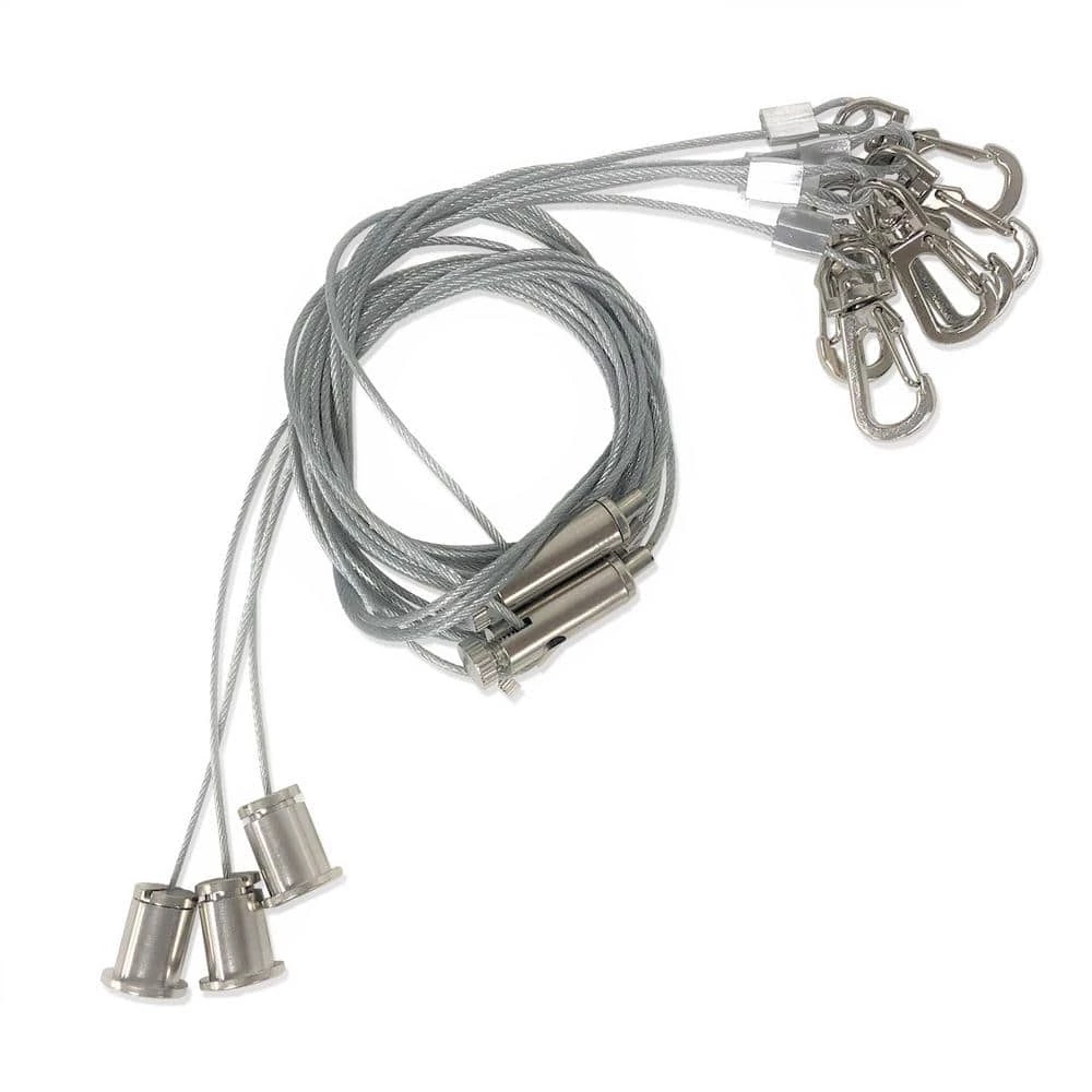 3.3 ft. Adjustable Flat LED Ceiling Panel Hanging Chain Kit by eSenLite 2 3.3 ft. Adjustable Flat LED Ceiling Panel Hanging Chain Kit by eSenLite