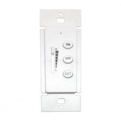 Wall Mount 2.4G RF Dimmer CCT Selector and On-Off Tri-Function Battery Power Controller for LED Panel Lights EEFPTL by eSenLite