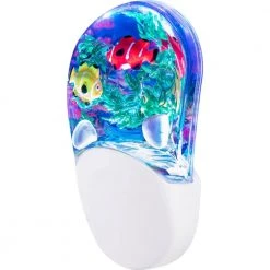 0.5-Watt Aqualites Color-Changing Integrated LED Plug In Tropical Fish Night Light by GE