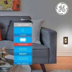 0.5-Watt CoverLite Plug In Light Sensing Integrated LED Night Light by GE -Home Lights Store ge led night lights 11247 44 1000