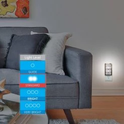 Nickel LED CoverLite Night Light by GE -Home Lights Store ge led night lights 11257 44 1000