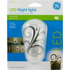 Decorative LED Night Light, Dusk-to-Dawn Sensor, Auto On/Off, Black and White Design by GE -Home Lights Store ge led night lights 11310 66 1000