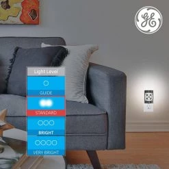 LED CoverLite Nickel Night Light by GE -Home Lights Store ge led night lights 11358 44 1000