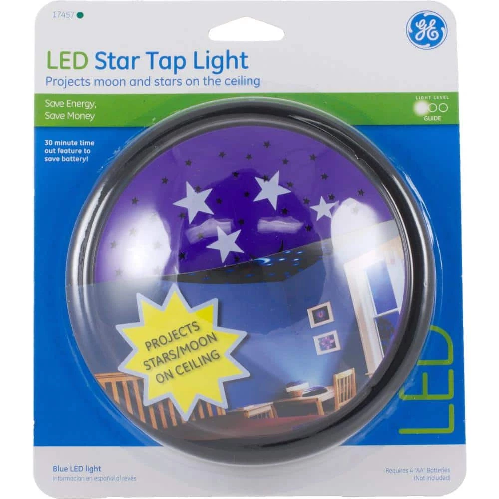 LED Twinkle Star Tap Light by GE 4 LED Twinkle Star Tap Light by GE - Image 2