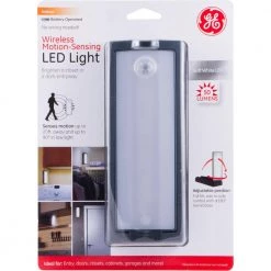 Battery Operated Motion-Sensing Black LED Task Night Light by GE -Home Lights Store ge led night lights 29898 t2 fa 1000