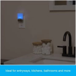 0.5-Watt Color-Changing Plug In Light Sensing Integrated LED Night Light by GE -Home Lights Store ge led night lights 34694 fa 1000
