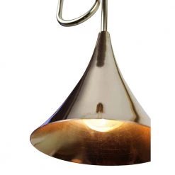 Ixchel 1-Light Golden Trumpet Pendant with Black Cord by EQLight -Home Lights Store golden eqlight chandeliers eqpmgt09 4f 1000