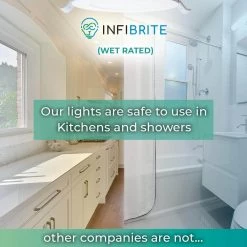 4 in. Canless 3000K Warm White 9W 750 Lumens Thin New Construction Integrated LED Recessed Light Kit Wet Rated (24-Pack) by InfiBrite -Home Lights Store infibrite recessed lighting kits 001 3 9w hl 24 1f 1000