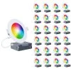 6 In. Wi-Fi Smart Ultra-Thin Recessed Integrated LED 12W 1100 Lumens Dimmable, Works w/Alexa/Google Wet Rated (24-Pack) by InfiBrite -Home Lights Store infibrite recessed lighting kits 002 1 12w hl 24 64 1000