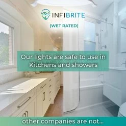 6 in. Canless 2700K Soft White 12W 1050LM Ultra-Thin New Construction Integrated LED Recessed Light Kit, Wet Rated by InfiBrite -Home Lights Store infibrite recessed lighting kits 002 2 12w hl 1f 1000