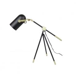 Industrial Theatrical 25 in. Black Table Lamp Tripod by EQLight