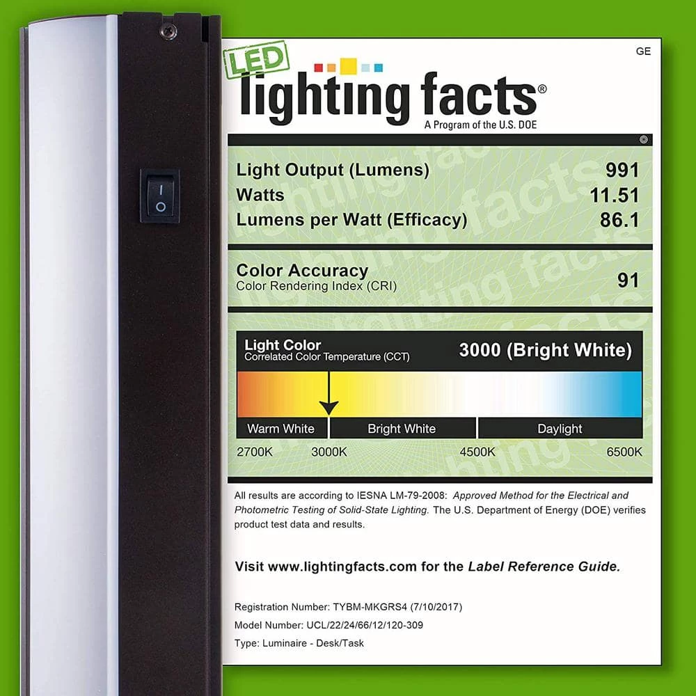 24 in. Premium LED Direct Wire Dimmable Oil-Rubbed Bronze Under Cabinet Light by GE 9 24 in. Premium LED Direct Wire Dimmable Oil-Rubbed Bronze Under Cabinet Light by GE - Image 7