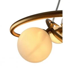 Xaman 3-Light Satin Brass Geometric Chandelier with Glass Shades by EQLight -Home Lights Store satin brass eqlight chandeliers eq21 ch mc15 1f 1000