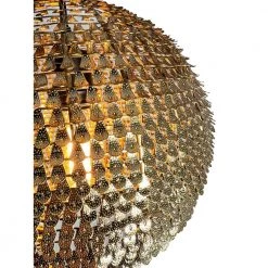 Mactzil 1-Light Satin Brass Globe Pendant by EQLight -Home Lights Store satin brass eqlight chandeliers eq21 p gd06 1f 1000