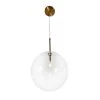 Yumil 1-Light Satin Brass 12 in. Globe Pendant with Clear Glass Shade by EQLight 1 Yumil 1-Light Satin Brass 12 in. Globe Pendant with Clear Glass Shade by EQLight -Home Lights Store satin brass eqlight chandeliers eq21 p mcbcl 64 1000