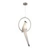 Zeitler 6-Watt Integrated LED Satin Brass Pendant with White Bird Shade by EQLight -Home Lights Store satin brass eqlight chandeliers eqblp11 64 1000