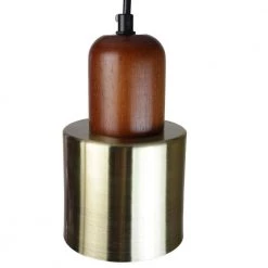 Cozumel 1-Light Satin Brass Cylindric Mini Pendant with Wood Elements by EQLight 6 Cozumel 1-Light Satin Brass Cylindric Mini Pendant with Wood Elements by EQLight -Home Lights Store satin brass eqlight pendant lights eqpwbc4 4f 1000
