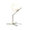 Mid Century 22 in. Satin Brass Table Lamp with Glass Globe by EQLight -Home Lights Store satin brass eqlight table lamps eqmctb031 64 1000