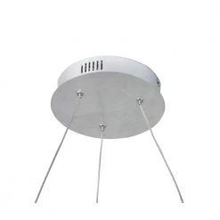 Circular Knot 52-Watt Integrated LED Silver Foil Pendant by EQLight -Home Lights Store silver foil eqlight chandeliers eqlckfp3 4f 1000