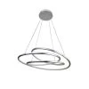 Circular Knot 52-Watt Integrated LED Silver Foil Pendant by EQLight -Home Lights Store silver foil eqlight chandeliers eqlckfp3 64 1000