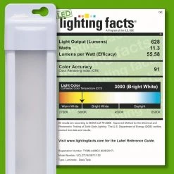 Plug-In 18 in. LED White Under Cabinet Light, Linkable, 4-Pack by GE -Home Lights Store white 4 pack ge under cabinet lights 60457 1f 1000