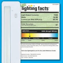 Hardwired 24 in. LED White Under Cabinet Light, 3 Color Tempurature Options, 4-Pack by GE -Home Lights Store white 4 pack ge under cabinet lights 60486 1f 1000