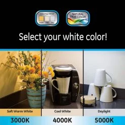 Hardwired 24 in. LED White Under Cabinet Light, 3 Color Tempurature Options, 4-Pack by GE -Home Lights Store white 4 pack ge under cabinet lights 60486 44 1000