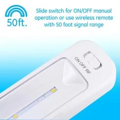 9 in. Battery Operated Wireless Remote LED Under Cabinet Light Fixtures (3-Pack) by GE 14 9 in. Battery Operated Wireless Remote LED Under Cabinet Light Fixtures (3-Pack) by GE -Home Lights Store white 9 in ge under cabinet lights 38558 1f 1000